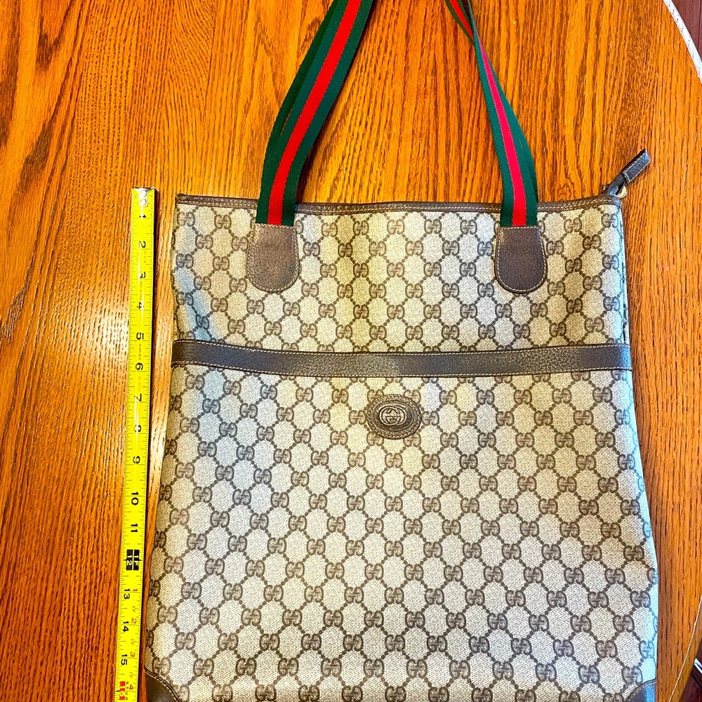 Authentic vintage Gucci vintage Sherry Line Guccissima monogram canvas tote